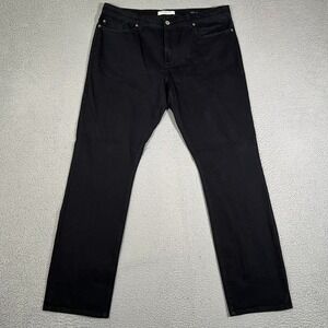 Fidelity Denim Jeans Mens 40x34 Black Slim Jim Casual Preppy Pocket Cotton Blend